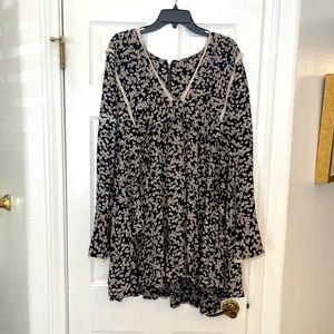 Free people long sleeve mini dress